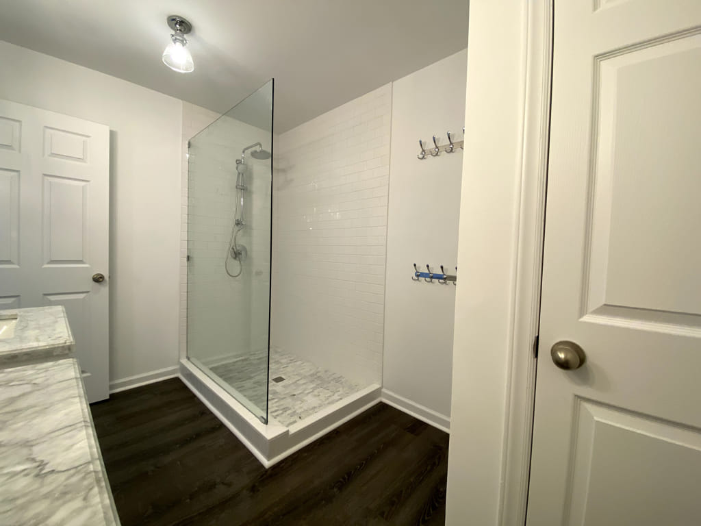 Mezzanine Master Bathroom in Raleigh NC.